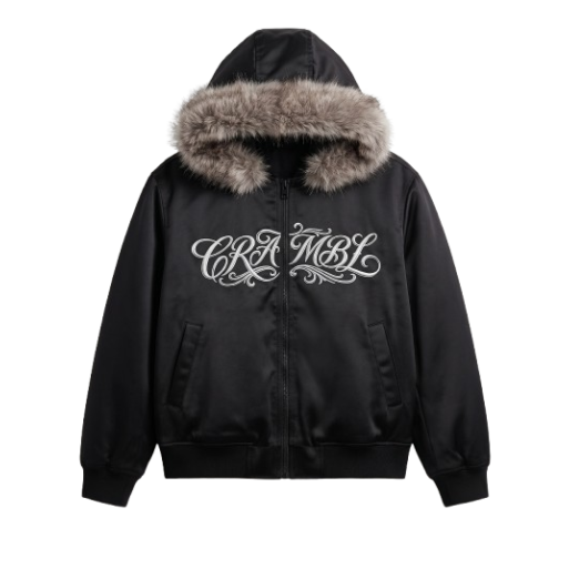 CRAMBL LUXE FUR BOMBER JACKET