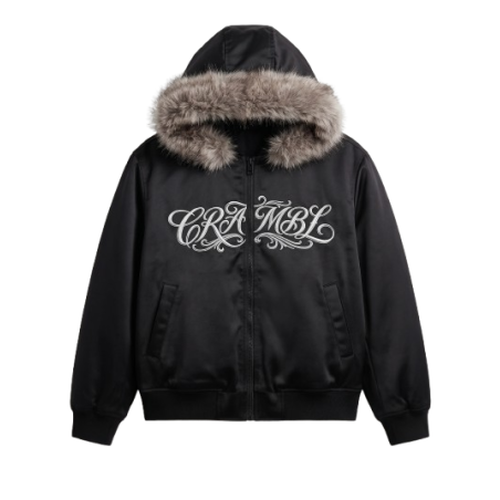CRAMBL LUXE FUR BOMBER JACKET