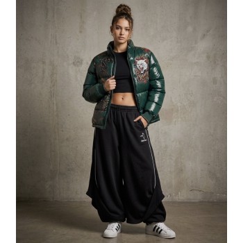CRAMBL TIGER & PANTHER PUFFER JACKET